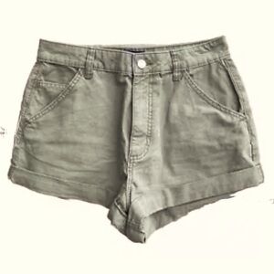 ASOS Design Green High Rise Shorts Petite 6 NWOT